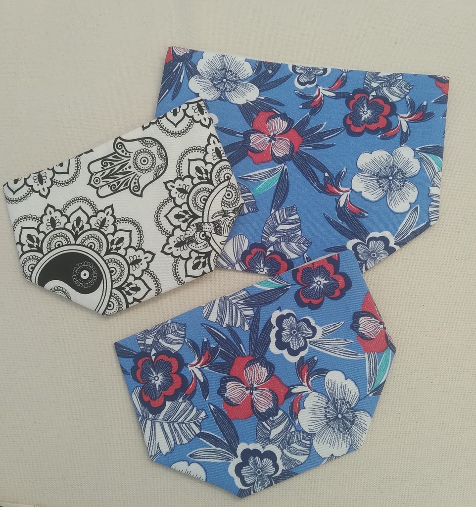 TEXTIL LIENZO ORGANIZADOR BOLSA 15x20cm ESTAMPADA