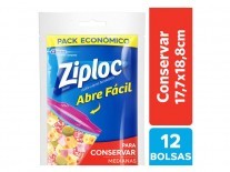 ZIPLOC BOLSA CONSERVA MEDIANA 12 un
