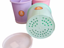 ESCURRIDOR REDONDO 3 CAVIDADES C/BASE