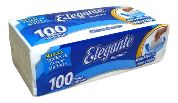 TOALLAS MULTIUSO ELEGANTE 100H 21x22cm