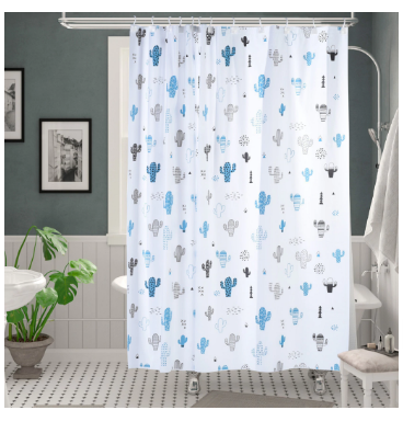 CORTINA PARA BAÑO C/PROTECTOR ECO ELIPLAST