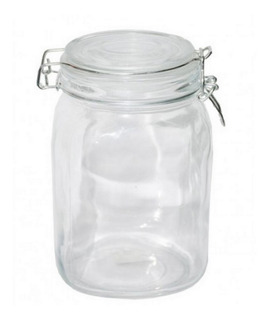 FRASCO HERMETICO VIDRIO 6x6x12cm