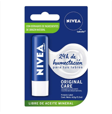 NIVEA PROTECTOR LABIAL ORIGINAL CARE 7.8g