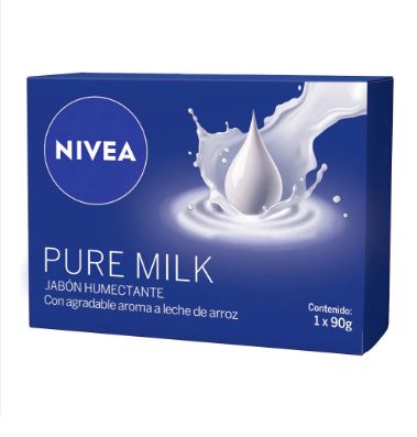 JABON NIVEA PURE MILK 90g BOX