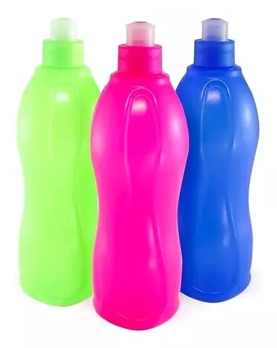 BOTELLA DEPORTIVA TAPA PUSH COLORES SURTIDOS