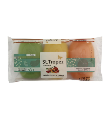 JABON DE TOCADOR GLICERINA x3 90g