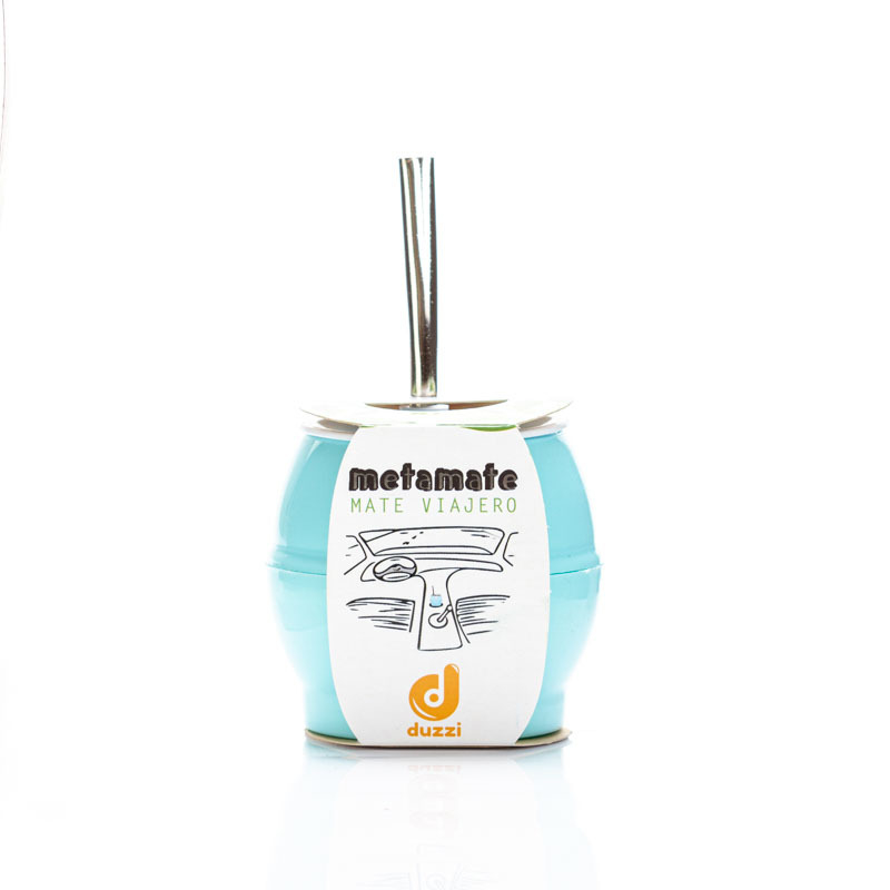 MATE VIAJERO METAMATE C/BOMBILLA PLASTICO