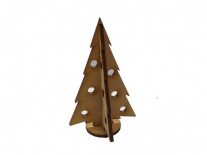 ARBOL NAVIDAD C/ENCASTRE CALADO 10cm