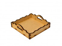 BANDEJA CUADRADA C/ONDA (20x20) 5mm