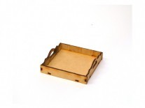 BANDEJA CUADRADA LISA (10x10) 3mm