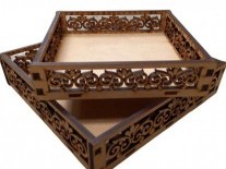 BANDEJAS CALADAS ORNAMENTO  20x20cm 5MM