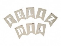 BANDERIN FELIZ DIA DOS PUNTAS