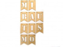 BANDERIN MI BAUTISMO (10x15) DOS PUNTAS