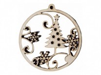 BORLA NAVIDAD CALADA N4 PINO CON ESTRELLA