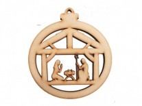 BORLA NAVIDAD PESEBRE 21x23 - 5mm