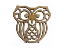 BUHO CALADO PLACA 10cm 3mm