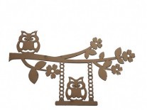 BUHOS CON HAMACA EN RAMA 9x15