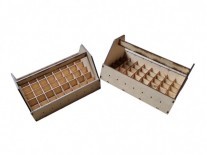 CAJA MULTIUSO X 40 DIVISIONES 21 X 36 x 19 cm