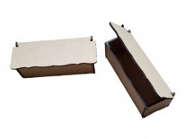 CAJA TAPA REBATIBLE RECTANGULAR (10x28x9) ONDA