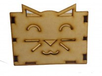 CAJON ANIMAL GATO 15x15x18cm - 5mm