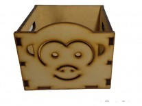 CAJON ANIMal MONO 15x15x18cm - 5mm