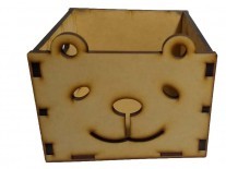 CAJON ANIMAL OSO 15x15x18cm- 5mm