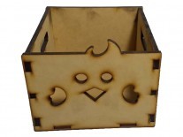 CAJON ANIMAL POLLITO 15x18cm - 5mm