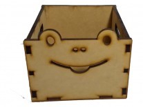 CAJON ANIMAL RANA 15x15x18cm - 5mm