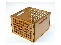 CAJON PUNZONADO 22 x 22 x 16 cm