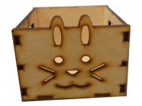 CAJON SOUVENIR ANIMALES CONEJO (9x10x10cm)