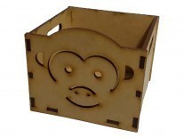 CAJON SOUVENIR ANIMALES MONO (9x10x10cm)