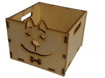 CAJON SOUVENIR ANIMALES PERRO (9x10x10cm)