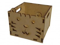 CAJON SOUVENIR ANIMALES TIGRE (9x10x10cm)