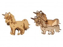 CENTRO DE MESA UNICORNIO (28x33x10) 5mm