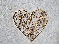 CORAZON CALADO FLORES 13cm 3mm