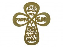 CRUZ PADRE NUESTRO N1 15cm 3mm