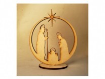 DISCO PESEBRE CON PIE (20x24cm)