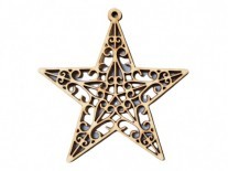 ESTRELLA CALADA PARA COLGAR 10cm 3mm