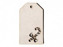 ETIQUETAS NAVIDAD CARAMELO 5x9cm 3mm