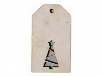 ETIQUETAS NAVIDAD PINO 5x9cm 3mm