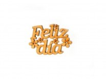 FELIZ DIA PALABRA CON FLORES (8.5x11.5)