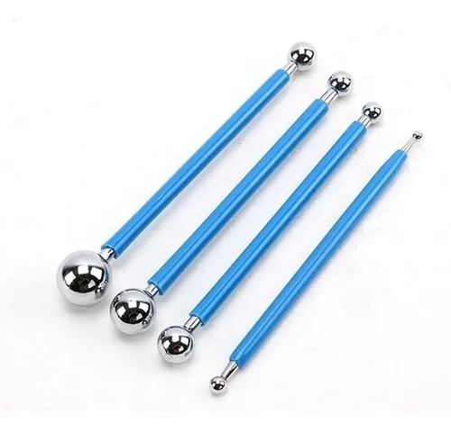 BOLILLOS PARA FLORES x4 DOBLE PUNTA