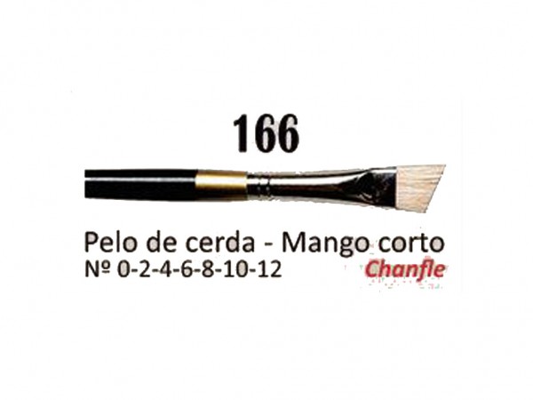 PINCEL AD ANGULAR S166 N0 CERDA M CORTO