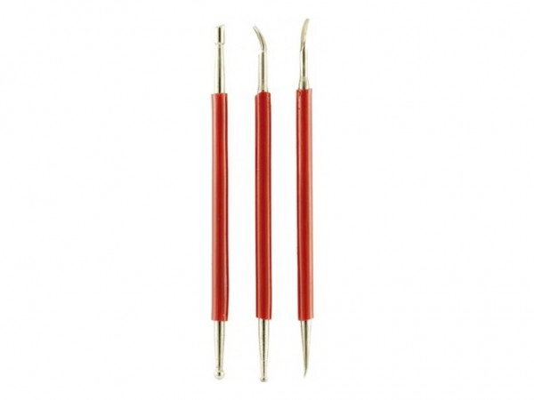 REPUJADORES JUEGO x3 DOBLE PUNTAS