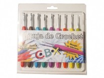 AGUJAS CBX CROCHET SURTIDAS x9 MANGO SIL