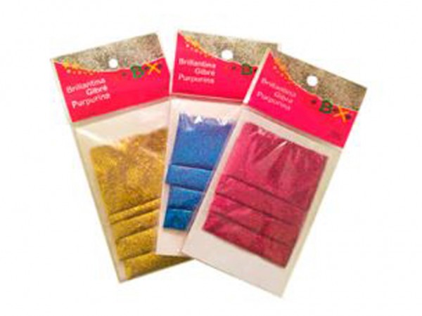 BRILLANTINA 5 SOBRES 4g c/u PERLADO ROSA