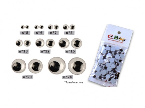 OJOS MOVILES N6 x100 unid