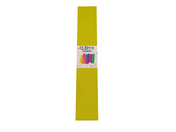 PAPEL CREPE COM AMARILLO 2mx50cm