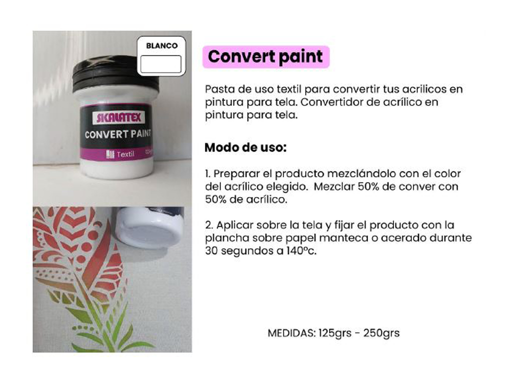 CONVERT PAINT CONVERTIDOR ACRILICO 125g