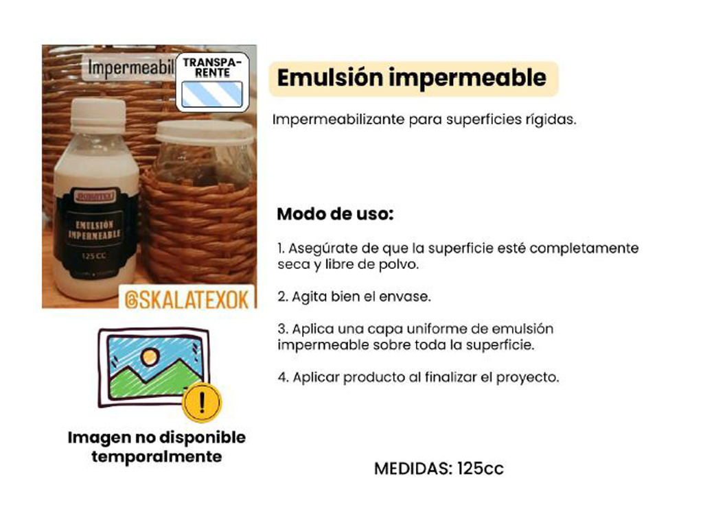 EMULSION IMPERMEABLE 125cc